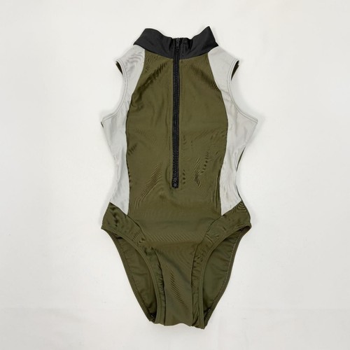 Realise olive green zip-up