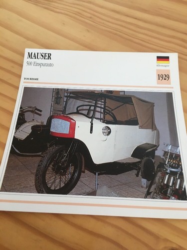 Mauser 500 single track - mauser, car