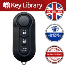 3 Button Remote Car Key Fob 433Mhz Delphi BSI For Fiat 500 Grande Punto Doblo
