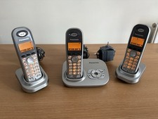 Panasonic Trio DECT Cordless Phones KX-TG7321E w/ Answer Machine Working