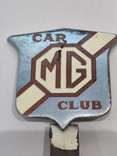 MG Car Club MGCC Motor Automobile Car Badge Enamel Emblem on bracket