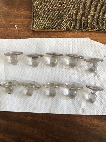 Vintage clear glass - 10,