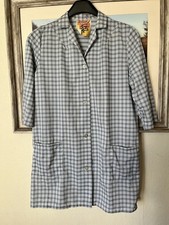 Ladies Nylon Overall NEW size W Blue shades Gingham check New PolyNylon Overall 