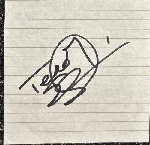 Signed teddy sheringham - signed,