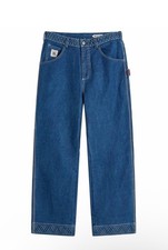 BODE EMBROIDERED DENIM KNOLLY