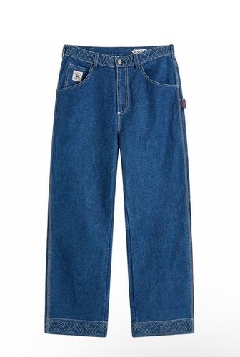 Bode embroidered denim knolly - embroidered,