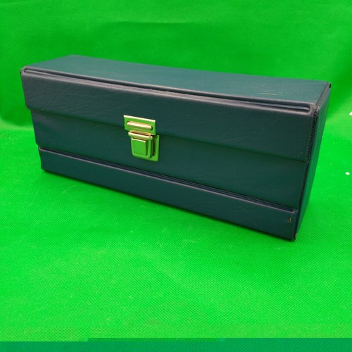 Vintage blue cassette holder - vintage,