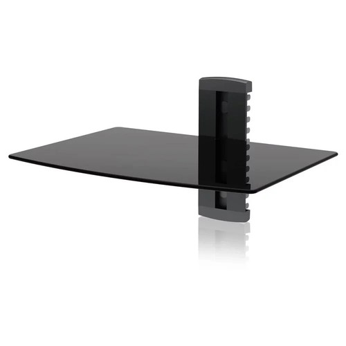 Black floating tempered glass - black,