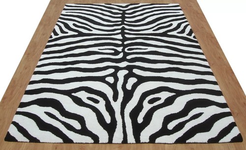 Zebra black white modern - black,