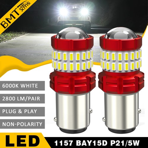 2pcs 1157 led - 2pcs, 6500k