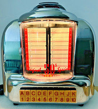 Vintage chrome diner jukebox - vintage,