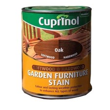 Cuprinol Garden Furniture Stain Oak 750ml Softwood &Hardwood Mat Exterior Wood