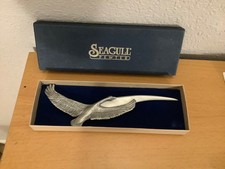 SOLID PEWTER Seagull Letter Opener Etain Zinc (1994) Gift Boxed SIGNED Canada