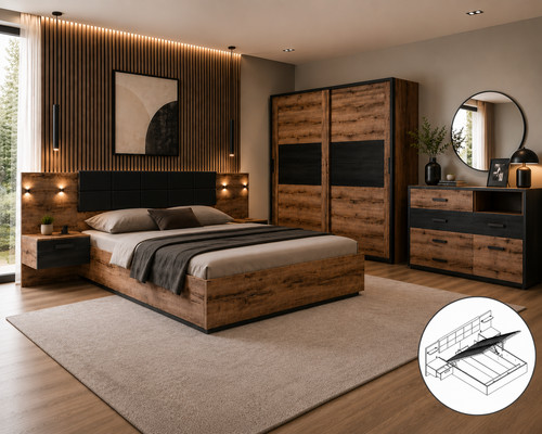 King size ottoman bedroom - ottoman,