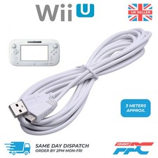 for Nintendo Wii U Gamepad Controller - 3m Long USB Charger Cable Lead | FPC