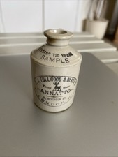 R J Fullwood & Bland’s Annatto Mini Sample Flagon Vintage