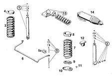 Set Rear Shock Absorbers for