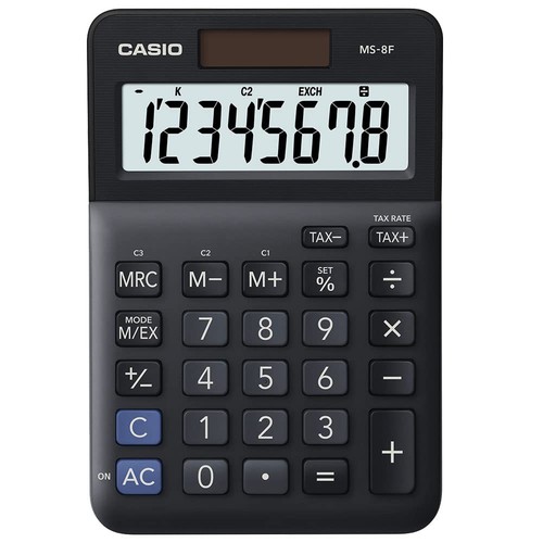 Casio desk calculator - casio, ms-8f