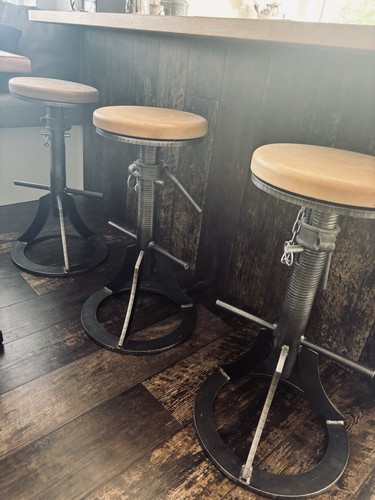 Handmade industrial bar stools - handmade,