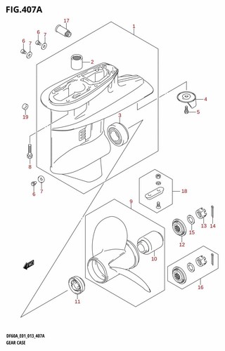 Suzuki genuine tab trim dt40 - trim,