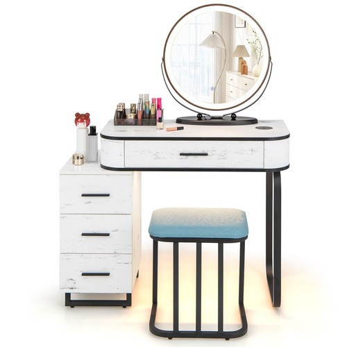 Dressing table vanity set - table,