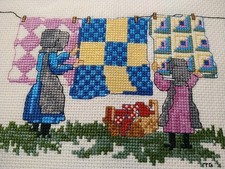 Handmade Cross Stitch Amish