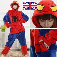 Kids/Adult Spider-Man Costume Kigurumi Animal Pajamas Unisex Onesie31 Cosplay UK