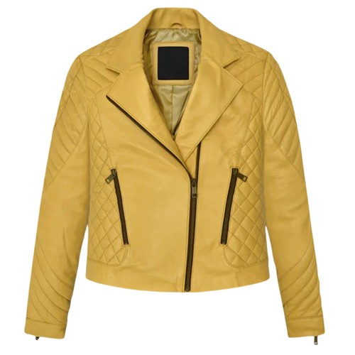 Women yellow genuine leather - yellow,