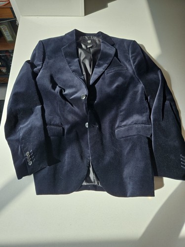 Mens blue velvet slim fit - blue,