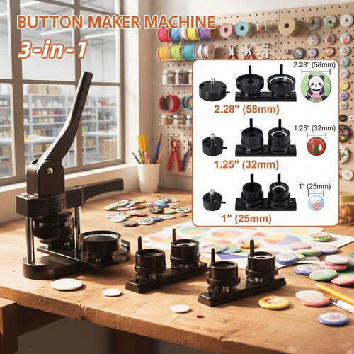 Poriya button maker - button,