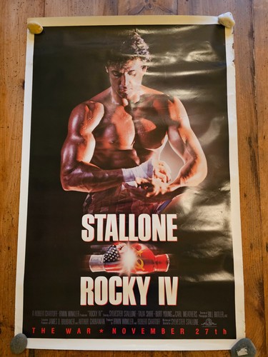 1985 rocky stallone poster - rocky,