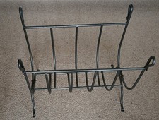 Folding Wrought Iron Log Holder Rack Firewood Basket 