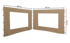 Side panels with window - side, pe