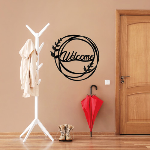 Welcome entrance sign vinyl - welcome,