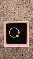 14k Rose Gold Plated Open