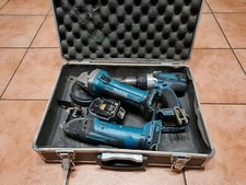 MAKITA 18v BHP458 COMBI HAMMER DRILL & DGA452 angle grinder set