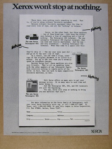 1981 xerox 455 485 495 - 455,