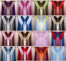 1 VOILE SWAG SWAGS TASSLE