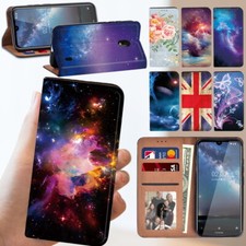 PRINTED PU LEATHER FLIP WALLET