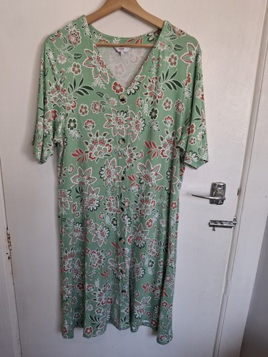 Green flower patterned - , summer
