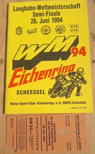 Speedway program ticket sand - speedway,