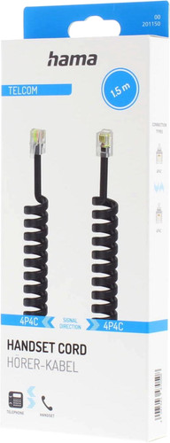 Hama spiral telephone cord - hama,