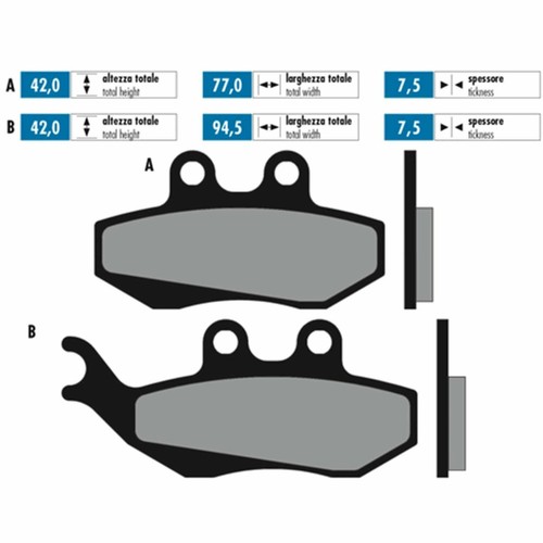 Polini sintered brake - , pads