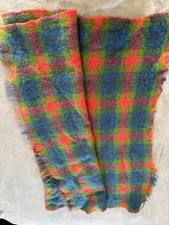 Mohair Blanket A Tweedvale Rug.  Tartan (red, blue and greens)