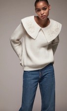 Zara Knit Peter Pan collar