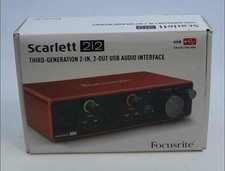 Focusrite Scarlett 2i2 2-In, 2-Out USB Audio Interface 3RD GENERATION
