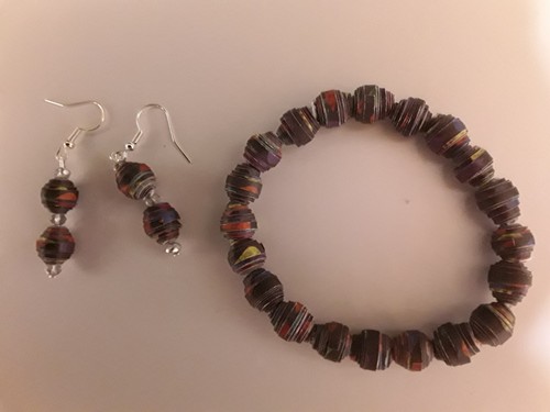 Handmade paper bead jewellery - bead,