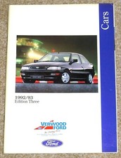 1992-93 FORD CARS Brochure inc