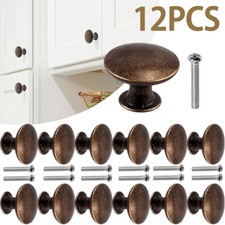 12X Cabinet Knob Vintage Round