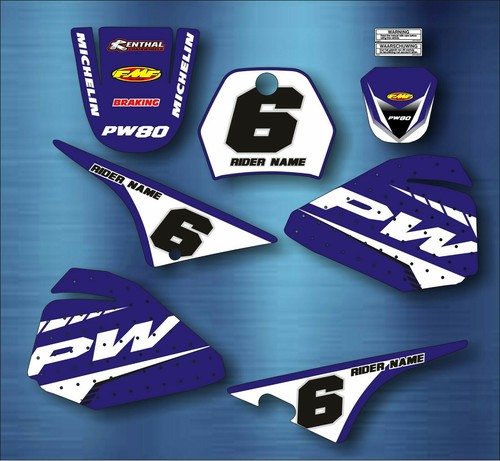 Yamaha blue graphics - yamaha, pw